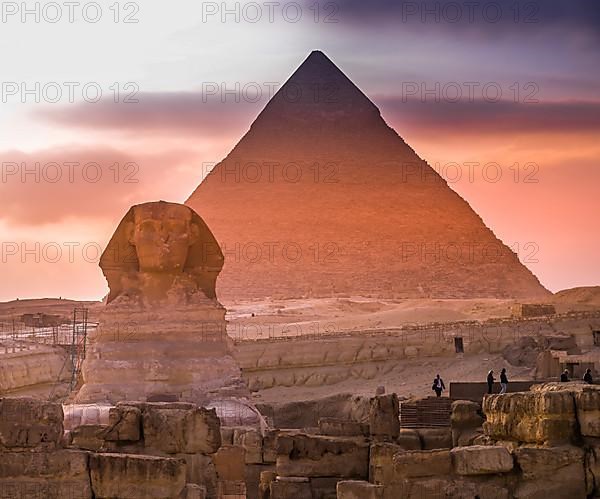 Great Sphinx, Pyramid of Khafre