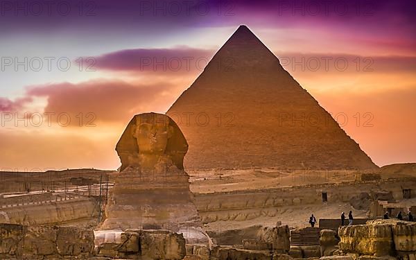 Great Sphinx, Pyramid of Khafre