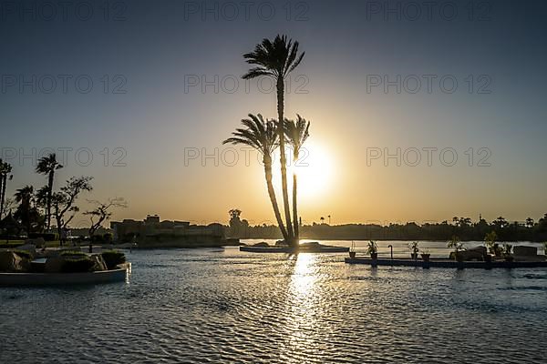 Sunset, infinity pool