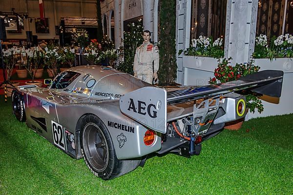 Historic classic racing car Sauber-Mercedes C 9 V8 of racing driver Jochen Mass, 24 Hours of Le Mans overall victory 1989