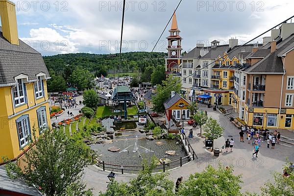 Cable car in the Village of Mont Tremblant, Laurentian Region