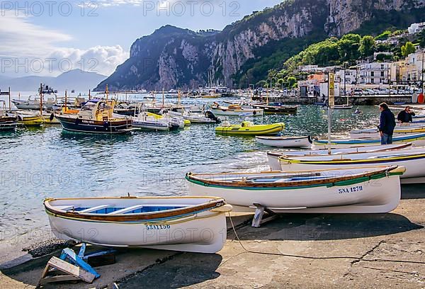 Fishing boats at Marina Grande, Capri