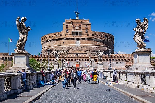 Bridge of Angels with Castel Sant'Angelo, Rome