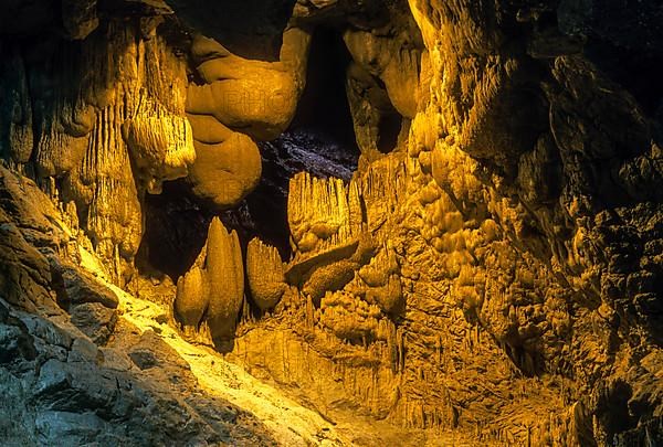 A Fascinating Stalactite Formation inside the Borra Cave