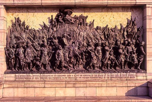 Bronze Panel in Victoria Memorial