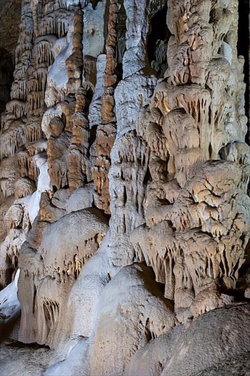 Stalactites in the Katerloch stalactite cave