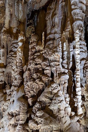 Stalactites in the Katerloch stalactite cave