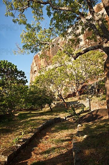 Pathway to Sigiriya rock. Sri Lanka