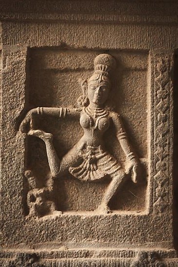 Bas reliefs in Hindue temple. Arunachaleswar Temple. Thiruvannamalai