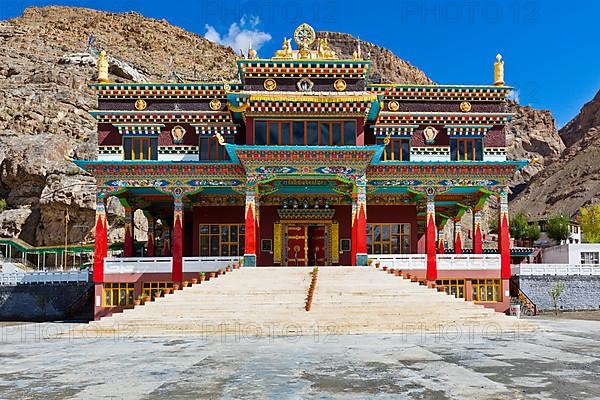 Buddhist monastery in Kaza. Spiti Valley