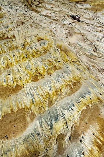 Coloured sand with patterns