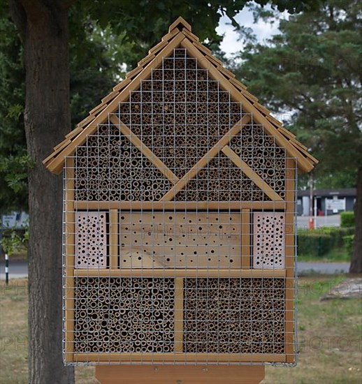 Wild bee hotel in Heinersdorf