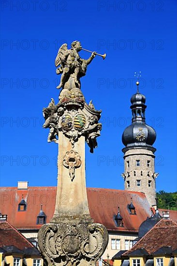 The castle is a sight in the town of Weikersheim. Weikersheim