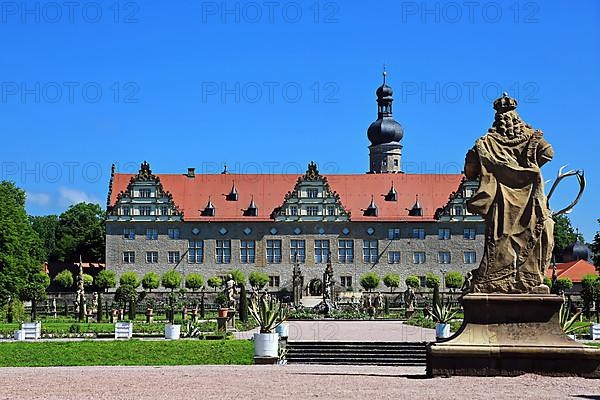 The castle is a sight in the town of Weikersheim. Weikersheim