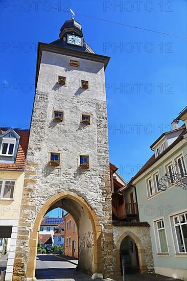 The Goose Tower is a sight in the town of Weikersheim. Weikersheim