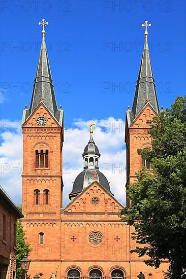 Seligenstadt Monastery with the Basilica of Seligenstadt St. Marcellinus and St. Peter. Seligenstadt
