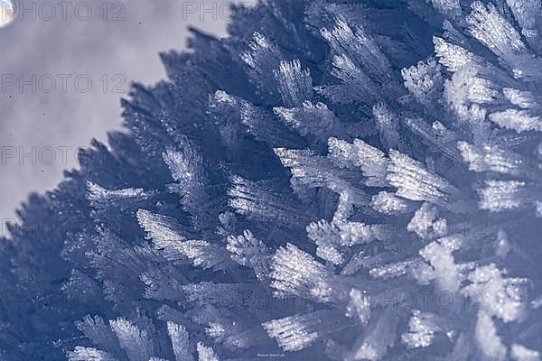 Macro shot of ice crystals