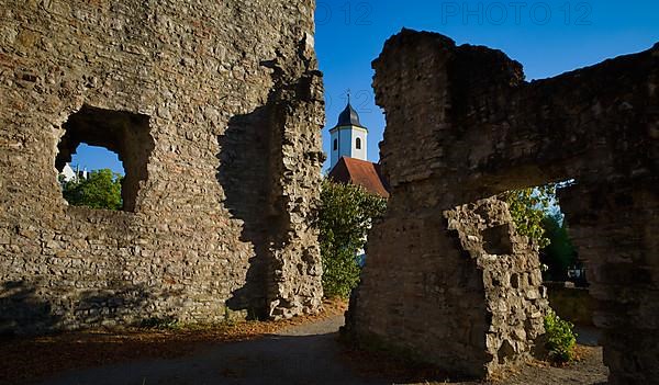 Gate and kennel of the castle ruins of Hofen Castle