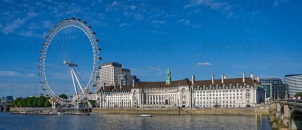 London EYE with Shrek's Adventure on the Thames London England