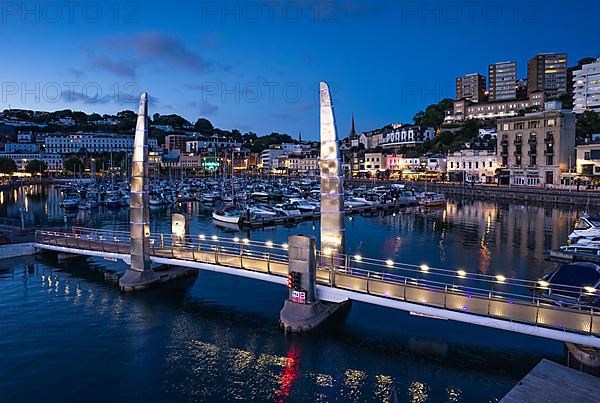 Blue Hour over Torquay Marina from a drone