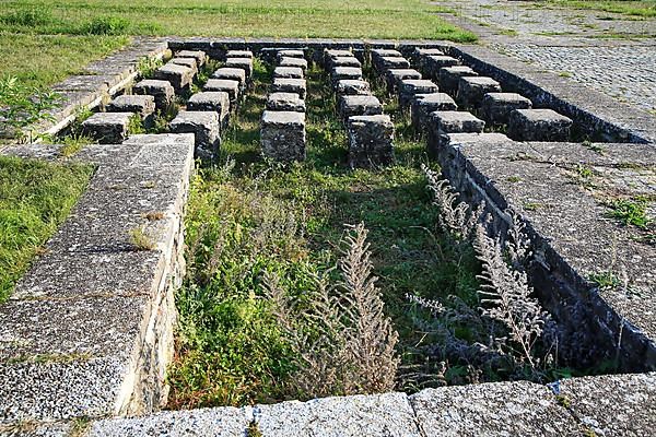 The fort is one of Weissenburg's historical sights. Here the ancient underfloor heating. Weissenburg-Gunzenhausen