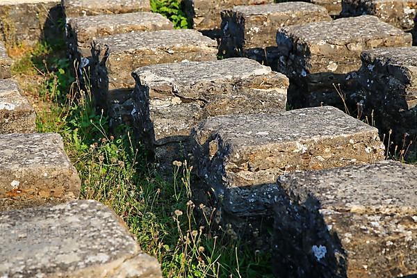 The fort is one of Weissenburg's historical sights. Here the ancient underfloor heating. Weissenburg-Gunzenhausen