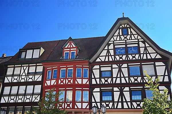 Old historic half-timbered house in Tauberbischofsheim