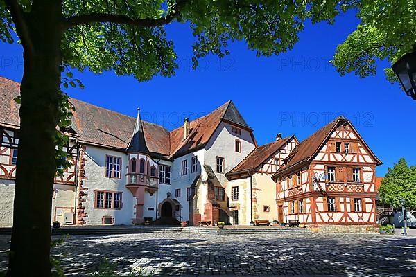 Old historic half-timbered house in Tauberbischofsheim