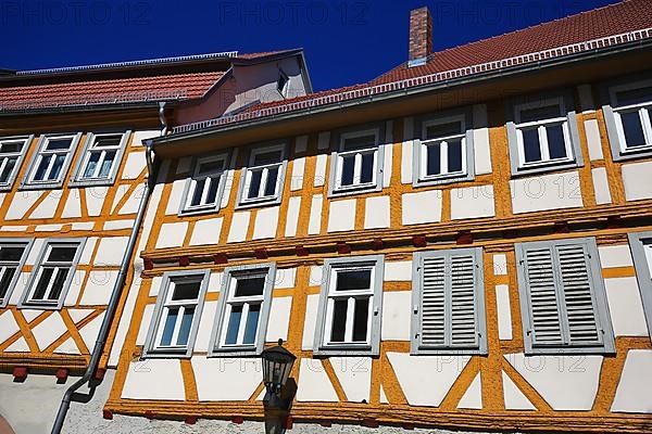 Old historic half-timbered house in Tauberbischofsheim