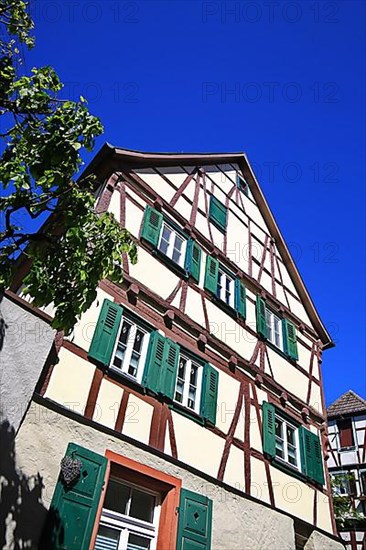 Old historic half-timbered house in Tauberbischofsheim