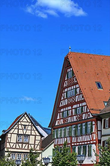 Old historic half-timbered house in Tauberbischofsheim