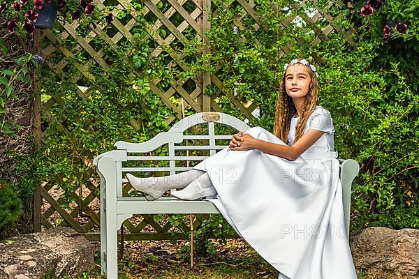 First Holy Communion of Little Girl