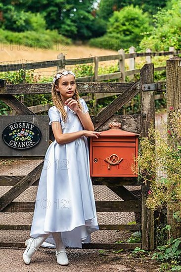 First Holy Communion of Little Girl