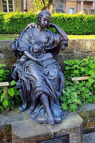 The statue of Market Countess Wilhelmine in the centre of Bayreuth. Bayreuth