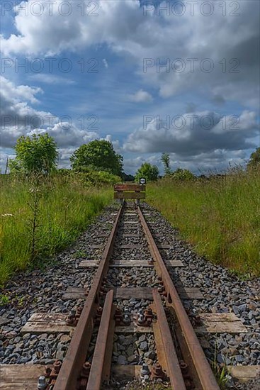 Buffer on a disused railway line