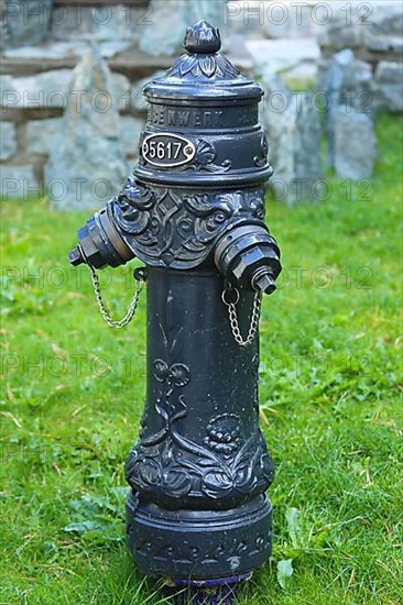Artfully designed hydrant in Zermatt. Zermatt