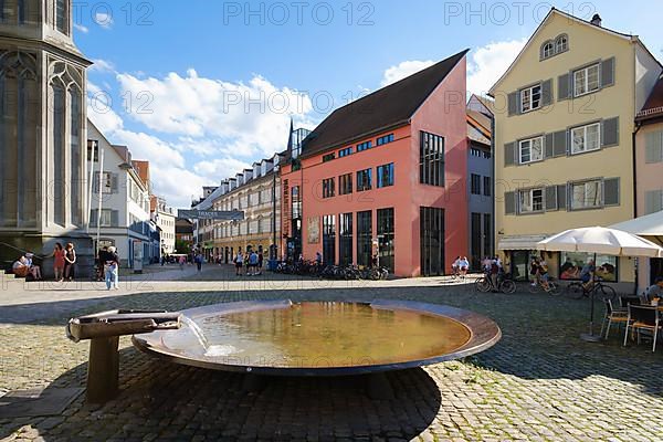 Fountain and cultural centre on Muensterplatz