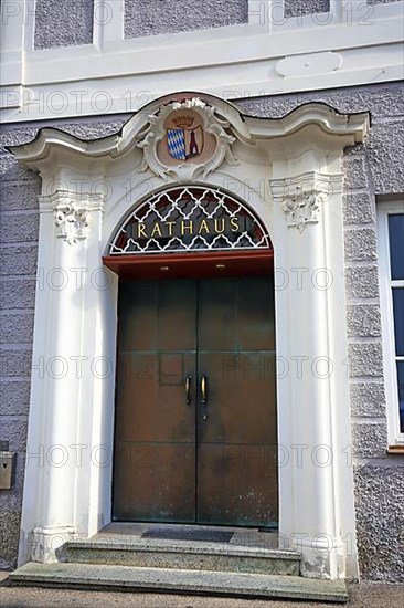 Town hall in the centre of Guenzburg. Guenzburg