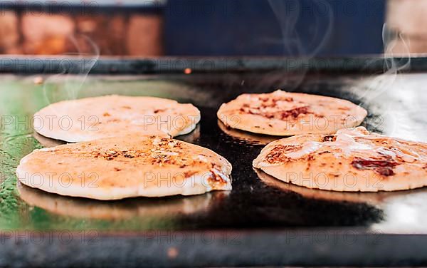 Traditional grilled cheese pupusas