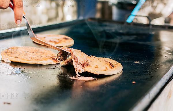 Traditional grilled cheese pupusas