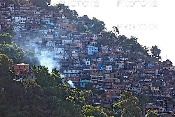 View of the favelas between Santa Teresa and Centro