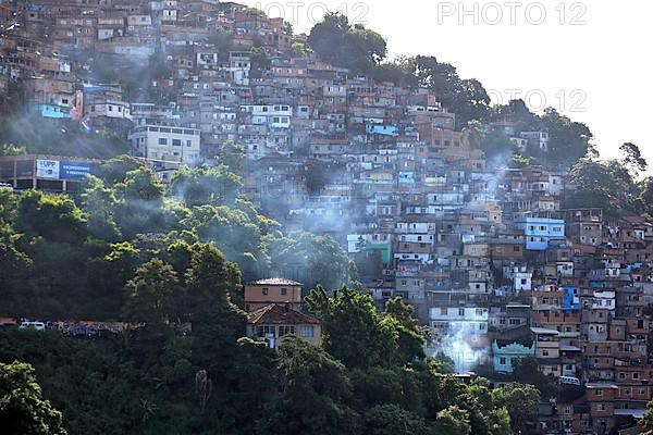 View of the favelas between Santa Teresa and Centro