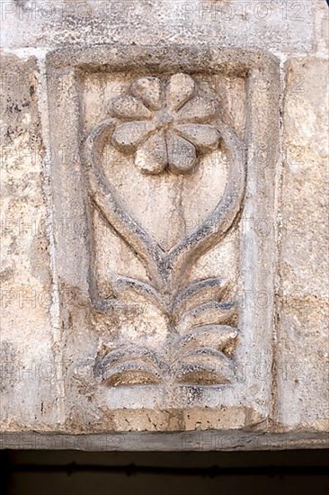 Traditional ornament of house door in Mardin