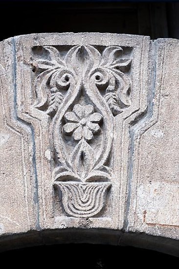 Traditional ornament of house door in Mardin