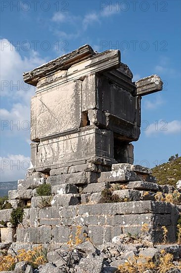 Rock tombs in Ancient Site of Sidyma