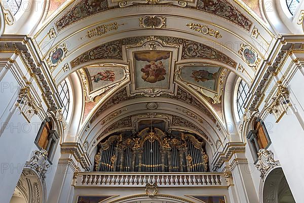 Organ loft of the Basilica St. Lorenz