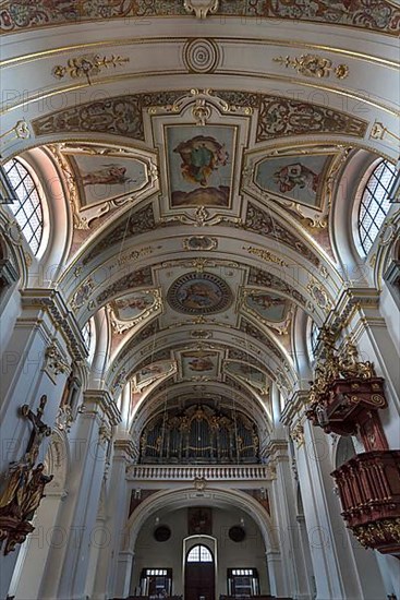 Organ loft of the Basilica St. Lorenz