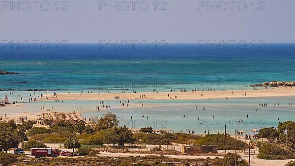 View from above on part of the lagoon