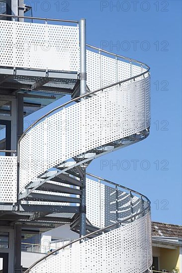 Exterior staircase on a residential building