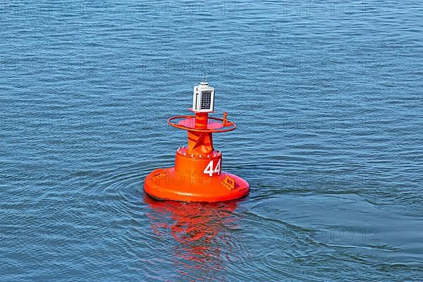 Buoy marks the shipping channel to the island of Foehr